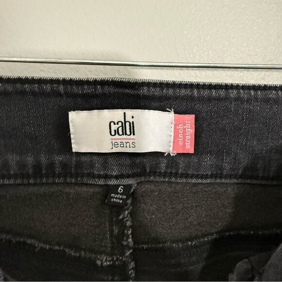 Cabi Style #4705 Slim Straight Black Jeans Cinch Straight Size 6 - Picture 8 of 12